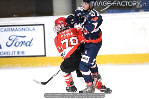 2019-11-16 Valpellice Bulldogs-Hockey Milano Bears 3220 Samuel Payra